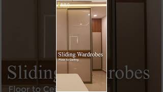 Sliding wardrobes is their contemporary aesthetic  i Build Interiors [upl. by Gnirol]