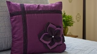 How to Make a Flower Pillow Sham [upl. by Amber]