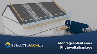 🇩🇪 Montageablauf einer Photovoltaikanlage [upl. by Aninat]