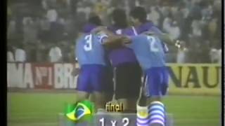 Uruguay 2  Brasil 1  Relato Gerardo Zucotti  Amistoso 1992 jugado en Brasil [upl. by Anauqahc71]