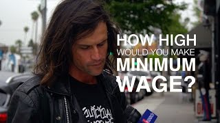 How High Would You Make the Minimum Wage We Asked LA Residents [upl. by Olmsted]