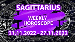 21  27 November 2022  Sagittarius weekly horoscope [upl. by Ynatterb]