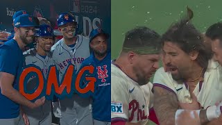 Mets Tie the Game in 9th but Phillies Respond with a Walk Off Game 2 9th Inning Highlight [upl. by Procora750]