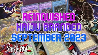 Relinquished Kaiju Branded Deck Profile September 2023 TCG YuGiOh [upl. by Ttezil885]