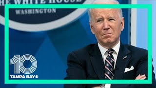 President Biden addresses nation as Russia attacks Ukraine [upl. by Anaitsirk790]