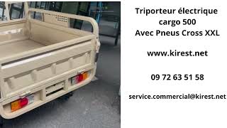 Triporteur électrique cargo avec Pneus Cross XXL [upl. by Aicnarf17]