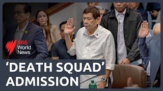 Philippines exPresident Duterte admits to drug war death squad [upl. by Gilemette418]