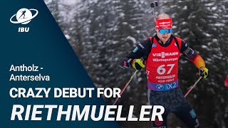 World Cup 2324 AntholzAnterselva Riethmueller from home to top 10 in a few hours [upl. by Everest]