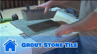 Grouting Help  How to Grout Stone Tile [upl. by Almeeta]