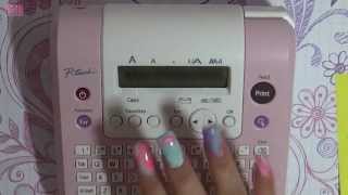 Brothers PTouch PT128AF  Unboxing Label Maker in Pink [upl. by Cohbath]