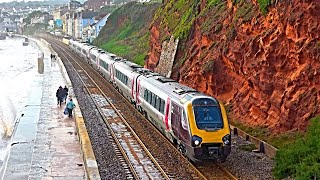 Trains at Dawlish Seawall  191023 [upl. by Matilda]