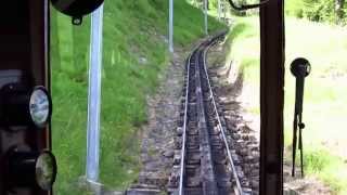 Pilatus Bahn  worlds steepest cogwheel railway driver view [upl. by Agueda382]