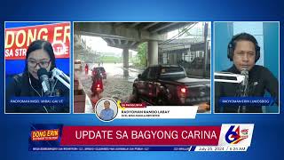 UPDATE SA BAGYONG CARINA [upl. by Yordan]