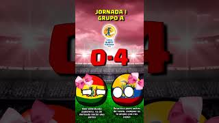 JORNADA 1 GRUPO A  CAMPEONATO SUDAMERICANO FEMENINO SUB17 2024 countryballs [upl. by Elgna]