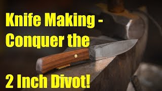 Knife Making Belt Grinder Tips Conquering quot2 Inch Divotquot [upl. by Sirenay981]