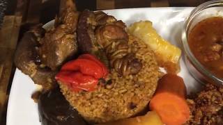 Thiebou yapp bou Khonkh riz gras rouge [upl. by Arahset753]