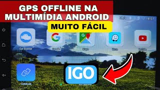 como instalar GPS offline na multimídia Android igo nextgen 2024 atualizado [upl. by Znieh]