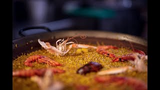 Paella de marisco con rape gambas y cigalas [upl. by Dunton]