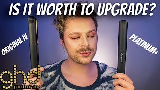 GHD PLATINUM FLAT IRON  Which GHD Is Better For The Hair  GHD Original Vs Platinum Plus [upl. by Zealand]