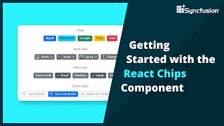 Getting Started with the React Chips Component [upl. by Richela]