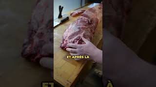 Découpe de longe de porc 🐷 cuisine boucherie viande porc découpe [upl. by Goldwin44]