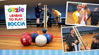 How To Play Boccia With Dan Michel amp Ozzie  Educational Video About Boccia  Boccia For Kids [upl. by Adnilev]