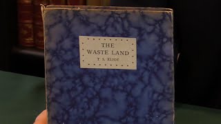 The Waste Land T S Eliot First Edition 1923 Peter Harrington Rare Books [upl. by Anyzratak]