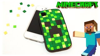 Minecraft Mobile Case DIY easy crafts with foam [upl. by Atsirt]