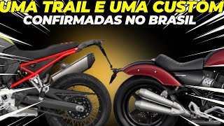 Dois Lançamentos Brasil CONFIRMADOS uma Moto Trail e uma Moto Custom [upl. by Letisha207]