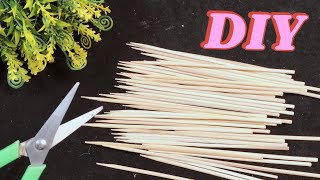 Simple Ideas of Skewers for Home Decoration  Skewers Craft Ideas [upl. by Brabazon]