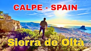 Hiking Sierra de Olta  Calpe 🇪🇸 Spain [upl. by Scammon]