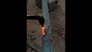 cutting a angle with Gas cutter gascutting shorts [upl. by Eirb871]