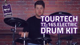 TOURTECH TT16S Electronic Drum Kit  £299 Electric Kit For Pros [upl. by Gnuy199]