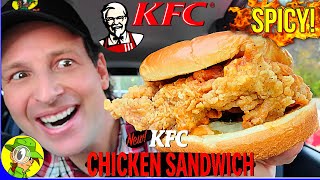 KFC Spicy Famous Chicken Chicken Sandwich  Is the Spicy Sammie better [upl. by Annaeg460]