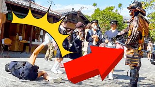 31 SAMURAI Mannequin Prank in Kyoto Japan  Awesome reactions Statue prank Kiyomizu Temple [upl. by Peedsaj]