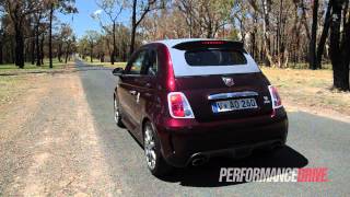 Abarth 695 Maserati engine sound and 0100kmh [upl. by Zippora338]