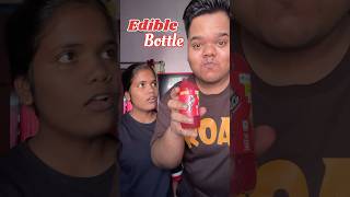 My Sister Vs Me  Who will make the best Edible Bottle shorts [upl. by Picco]