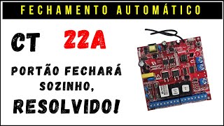 Como Ativar Fechamento Automático na Central de Comanto CT 22A da Omegasat [upl. by Ecnerat302]