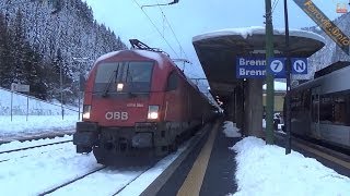 Arrivi e partenze a Brennero  Ankünfte und Abfahrten nach Brenner [upl. by Ynitsed]