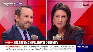 Cest une erreur absolue de ne pas recevoir le RN à lÉlysée   Sébastien Chenu BFMTV [upl. by Kristopher]