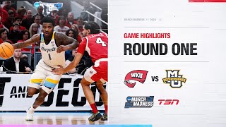 NCAA Men’s March Madness Highlights 15 Western Kentucky vs 2 Marquette [upl. by Ennire828]