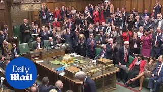 Labour MPs applaud WASPI women protesting Chancellors speech [upl. by Esele]