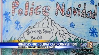 Siskiyou County Sheriffs Office unveils finalists in holiday card competition [upl. by Stauder918]