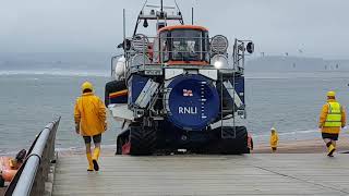 Exmouth RNLI Lifeboat Launch 260818 [upl. by Inimak]