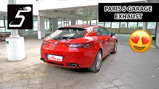 ALFA ROMEO BRERA 22 JTS 16V Paris 5 Garage Exhaust [upl. by Ardnasirhc]