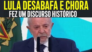 LULA EM LÁGRIMAS FAZ O DISCURSO MAIS TOCANTE SOBRE OS POBRES DO BRASIL É DE ARREPIAR [upl. by Durgy]