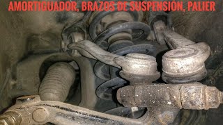 Cambio AMORTIGUADOR  Brazos de suspensión palierMANTENIMIENTO suspensión  Audi a4 b5 [upl. by Ahsiyt]