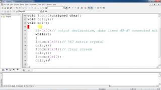 16x2 LCD Embedded C program for 8051 with Keil and Proteus simulation [upl. by Reinertson532]