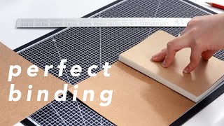 perfect binding  stepbystep no stitching amp book press needed [upl. by Trawets]