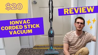 IonVac ZipVac 3in1 Lightweight Corded Stick Vacuum Review [upl. by Nodyroc]